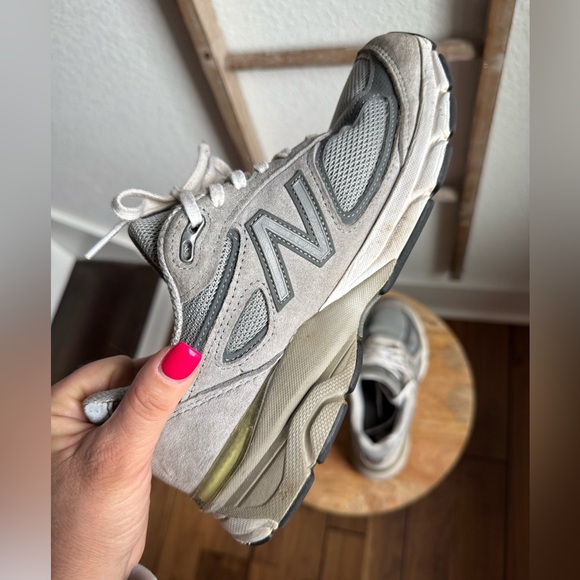 New Balance W990GL4 Grey/Castlerock Leather/Mesh Women's Sz: 8 - Picture 12 of 14